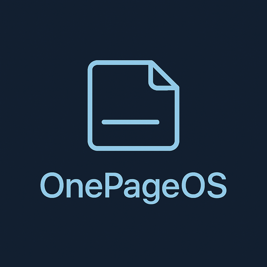 OnePageOS logo